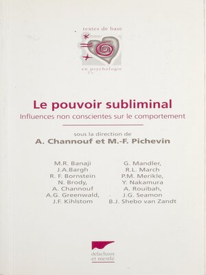 cover image of Le Pouvoir subliminal